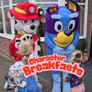 Character breakfasts at Knightly's Sandy Bay