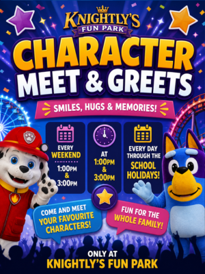 character meet and greets at knightly's fun park (1)