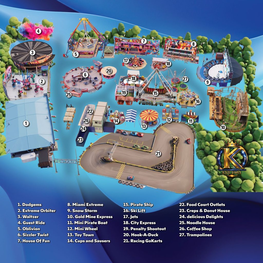 Knightlys Fun Park Map